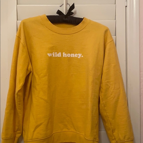 yellow wild honey sweatshirt